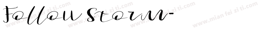 Follow Storm字体转换